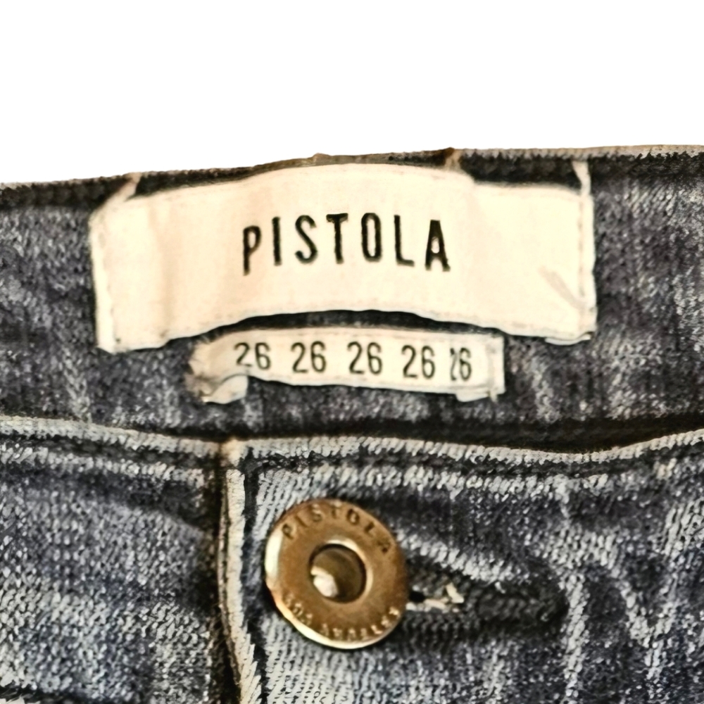 PISTOLA Women's Mid Rise Frayed Hem Skinny Jeans Size 26 - Picture 4 of 14